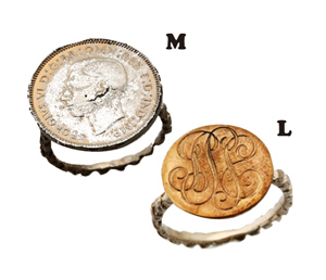 Emigre アンティークコインリング