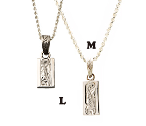 lovers スクエアプレートネックレス