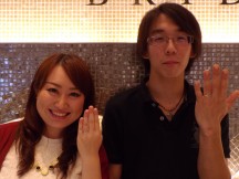 BRIDGE結婚指輪ゆきどけはセットリングもカワイイ