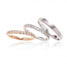 ダイヤモンドがキラキラと輝く水面を表現したはーふエタニティの結婚指輪はBRIDGE