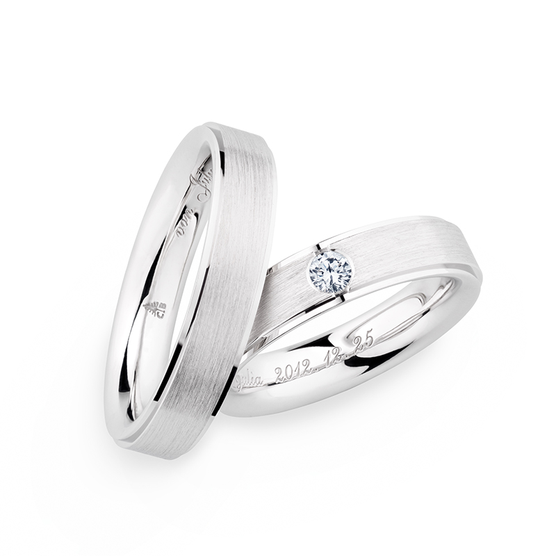 新潟で人気の結婚指輪と婚約指輪 BROOCH 鍛造（たんぞう）ジュエリー | クリスチャンバウアー(CHRISTIAN BAUER)のマリッジリングはお互いの分身