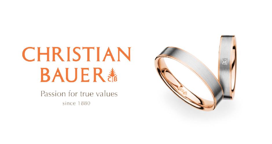 太くて曲がりにくい丈夫な結婚指輪はドイツのクリスチャンバウアー