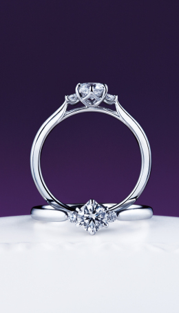 シンプルでかわいい婚約指輪
