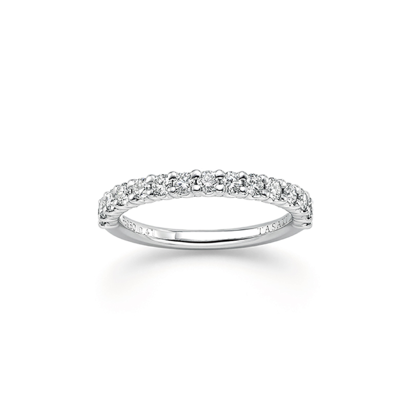 TASAKI タサキ　婚約指輪　エンゲージリング　ハーフエタニティ　ダイヤモンドリング　エレガント　結婚指輪　マリッジリング
