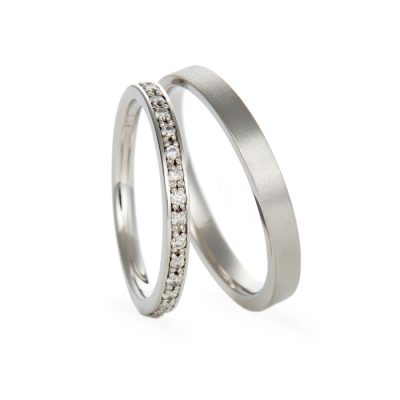 新潟で華やかかっこいい結婚指輪を探すならBROOCHブローチ正規取扱ブランドパッサージュマリッジリング パラジウム