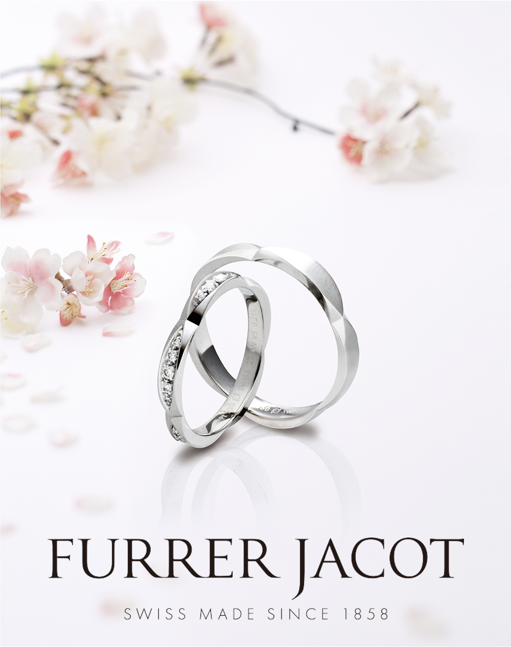 新潟で人気の結婚指輪と婚約指輪 BROOCH FURRER-JACOT（フラージャコー）| 新潟で人気の結婚指輪フラージャコーサクラは春に記念日や入籍を迎える花嫁にオススメです