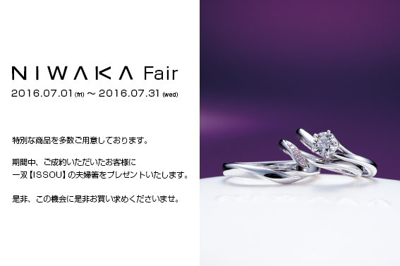 NIWAKA 夫婦箸プレゼント　FAIR