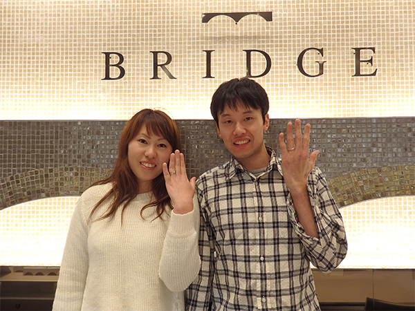 安心してリングを決定することが出来ました！