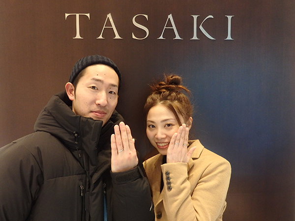 シンプルなデザインとダイヤの輝き！