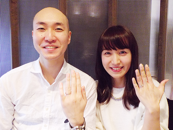 可愛らしい指輪にしました♪