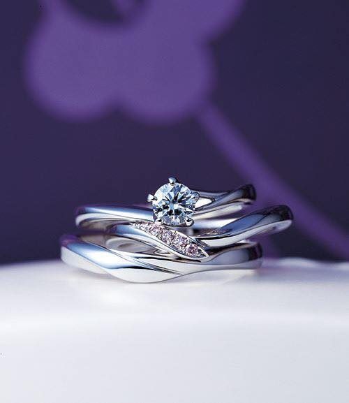 俄　にわか　NIWAKA　初桜　ういざくら　婚約指輪 エンゲージリング　結婚指輪 マリッジリング　セットリング　重ね着け　ダイヤモンド　和　和風　和ジュエリー　和風ジュエリー　京都 プレ花嫁　夫婦　BROOCH　ブローチ　propose　プロポーズ　サプライズプロポーズ　婚約 結婚　ブライダル