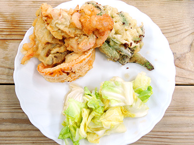 筍の煮物、刺身こんにゃく