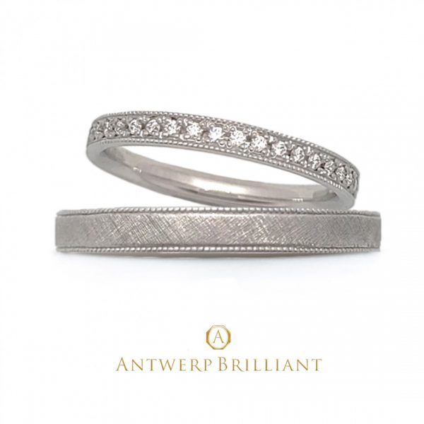 ダイヤモンドが美しい結婚指輪