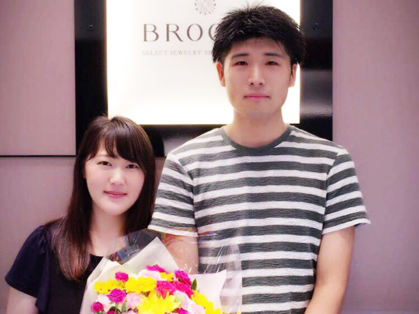 BROOCHの結婚指輪でサプライズプロポーズ