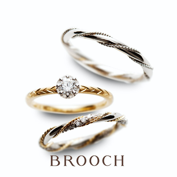 他の人と違うデザインなら”RosettE 光”｜新潟で婚約指輪・結婚指輪BROOCH