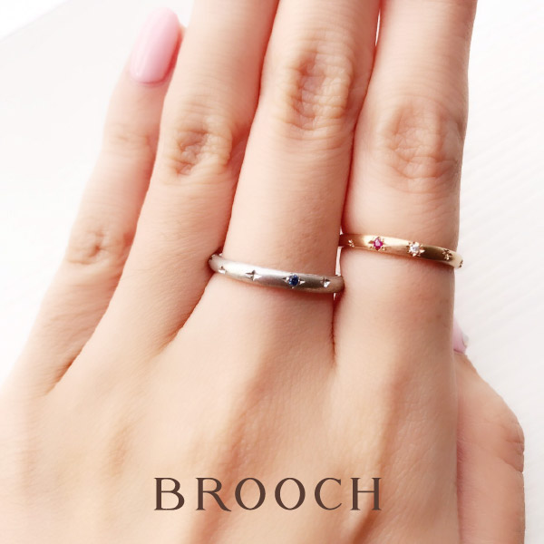 新潟で可愛い人気の結婚指輪・婚約指輪を選ぶらならＢＲＩＤＧＥブリッジのＶＥＧＡ＆ＡＲＴＡＩＲ運命の星