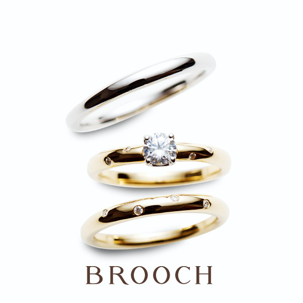シンプルでかわいい結婚指輪＆婚約指輪