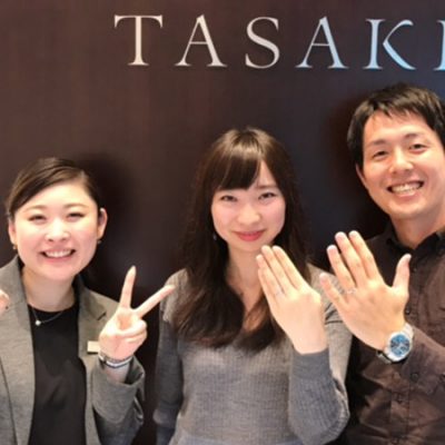 TASAKIの結婚指輪はダイヤモンドが綺麗