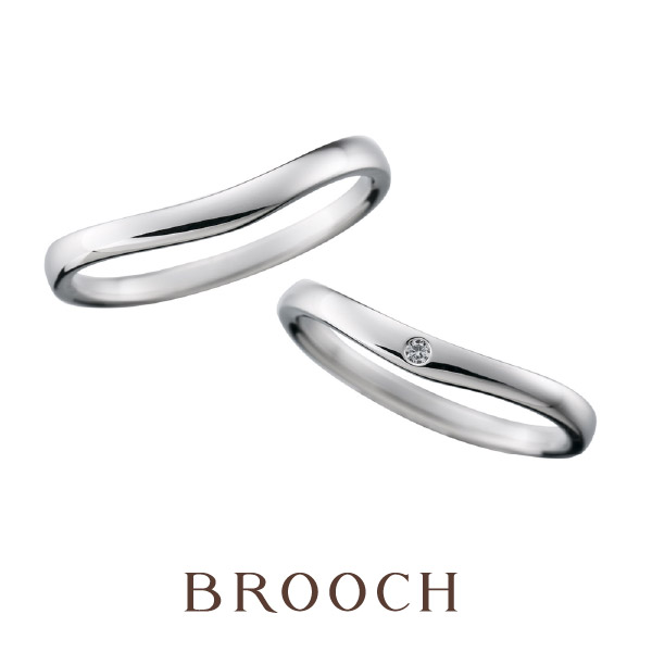 王道のシンプル結婚指輪ゆったりとしたU字デザインが可愛いのはnocur