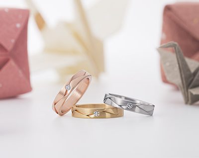 新潟　結婚指輪　婚約指輪　マリッジリング　エンゲージリング　シンプル　かっこいい　太い　太め　個性的　日本　折り紙　おりがみ　FURRER-JACOT　フラー・ジャコー　BROOCH　ブローチ