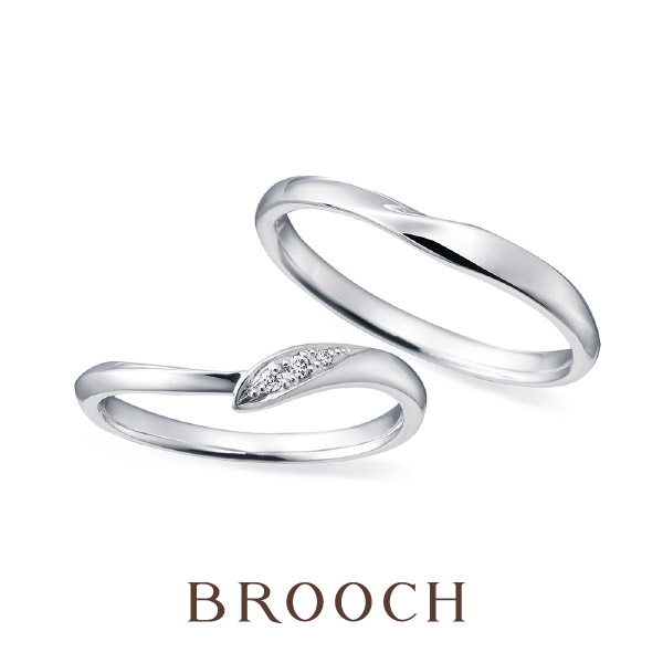 V字繋がるデザイン可愛い華奢なデザイン使いやすい