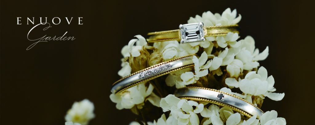 新潟結婚指輪マリッジリング婚約指輪エンゲージリングかっこいい可愛いミルグレインプラチナコンビネーションコンビアンティーク