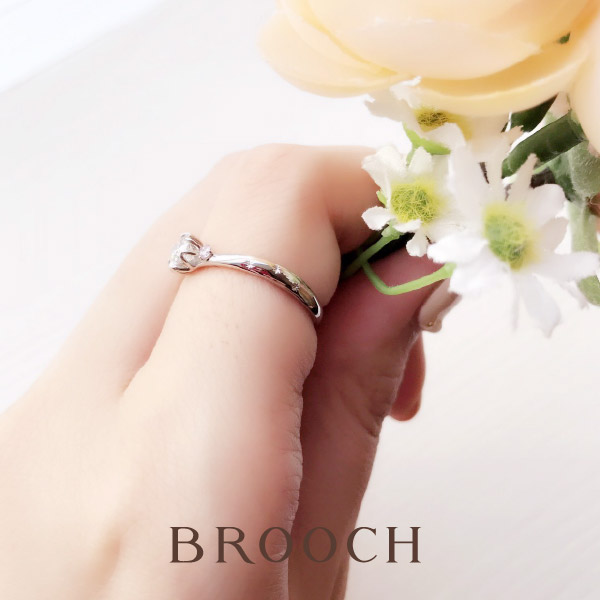 新潟でサイドにもこだわっているエンゲージリングなら春の足音がおすすめ