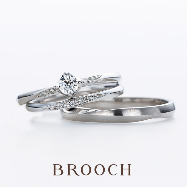 新潟でシンプル王道の結婚指輪　婚約指輪を選ぶならブローチのinfinityloveのスイートハート