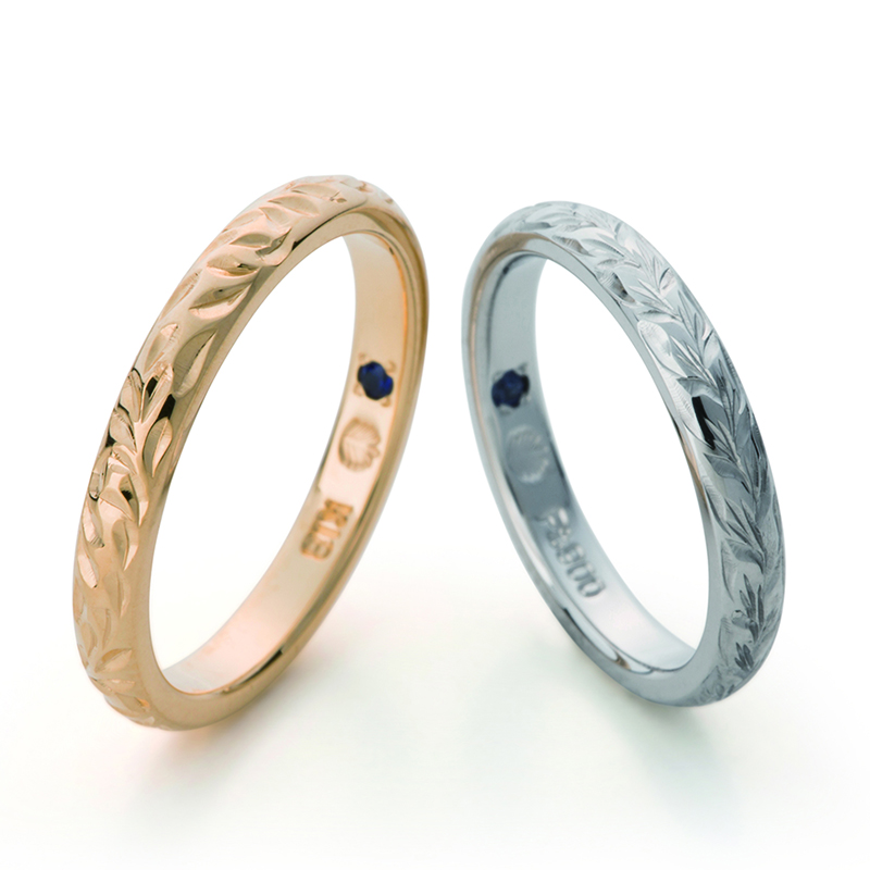 世界に一つだけの組み合わせを選べるハワイアンジュエリーの結婚指輪はMAKANA