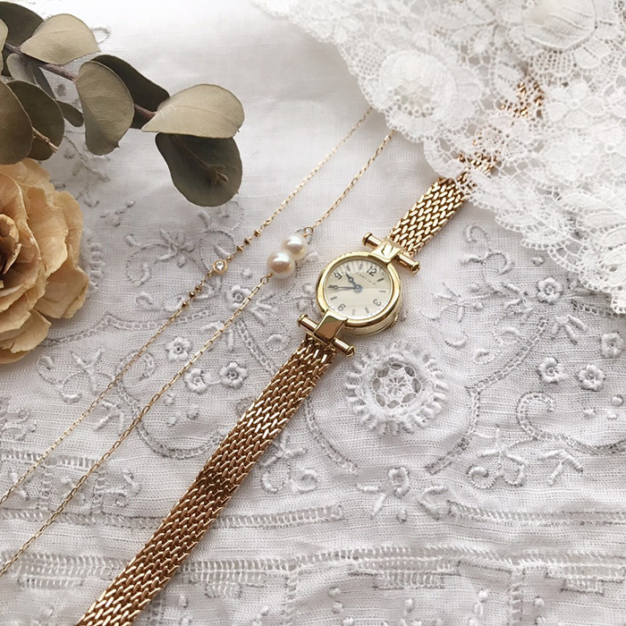 新潟にいがたniigataニイガタBROOCHブローチアンティークヴィンテージ時計ウォッチ