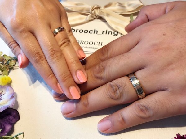 新潟　結婚指輪　婚約指輪　ﾌﾞﾗｲﾀﾞ　新潟　ブローチ　BROOCH　杢目金屋　木目　江戸時代　プロポーズ　サプライズ