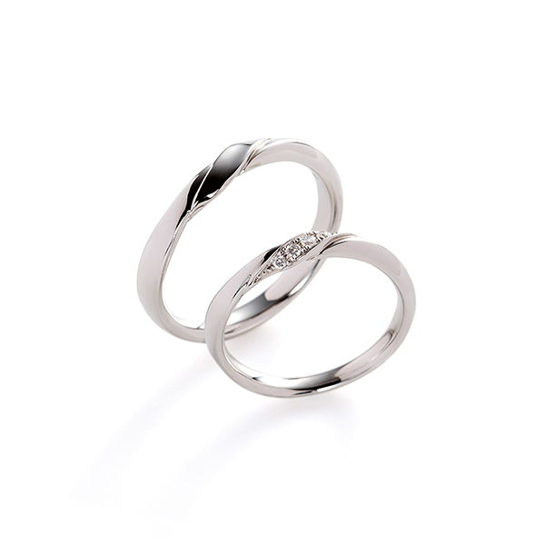 ENOUVEの大人可愛い結婚指輪ならaria爽やかな指輪で可愛い