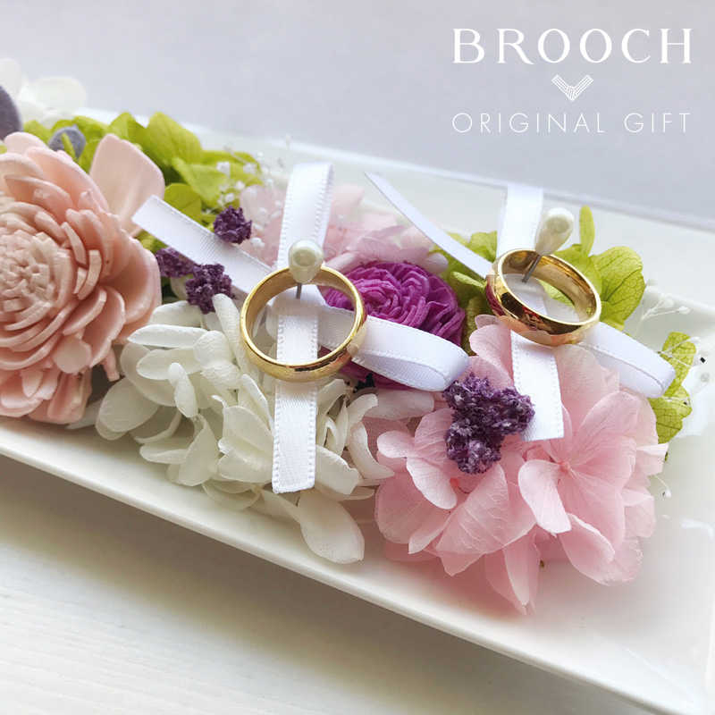 新潟BROOCHオリジナルリングピロー可愛くて思い出が込められる結婚式のウェルカムアイテムにもピッタリ