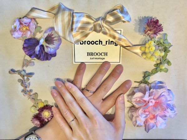 NIWAKAニワカ俄にわかのシンプルかわいいプラチナとゴールドのコンビネーションリングは雪佳景せっかけい