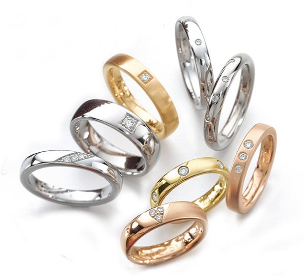 自分の好きなようにアレンジして作ることができるセミオーダータイプのフラージャコーの結婚指輪
