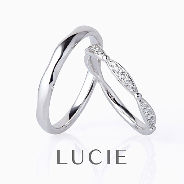 新潟でシンプル上品かわいい結婚指輪マリッジリングを選ぶならBROOCHでLUCIEのAria