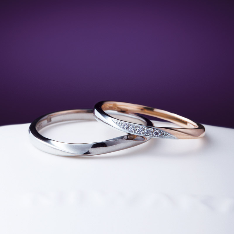 新潟で人気の結婚指輪と婚約指輪 BROOCH にわか（ニワカ）雪佳景SEKKAKEI｜冬の季節に結婚記念日を迎える新郎新婦におすすめの結婚指輪(マリッジリング)