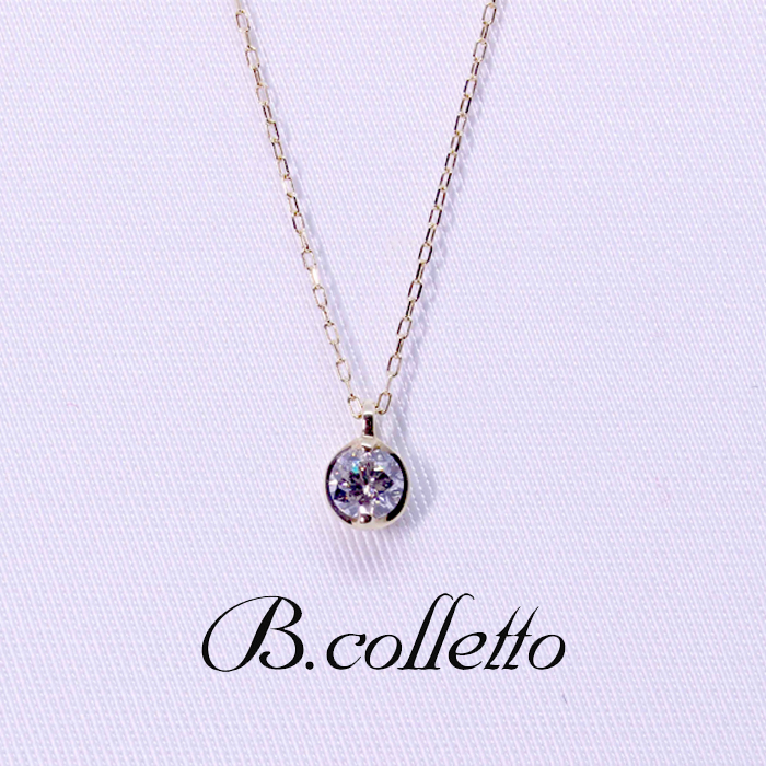B.colletto dia 1P necklace