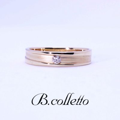 B.colletto Dia 1P gold ring