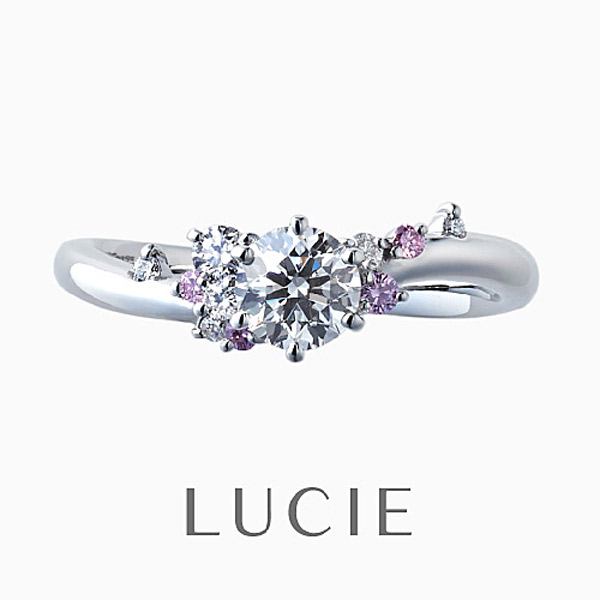 ゴージャス華やかな婚約指輪ならピンクサファイアがかわいいLUCIEルシエのBrillant