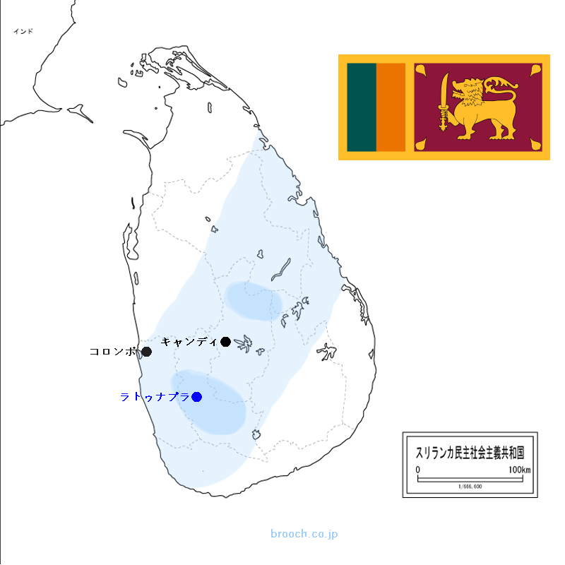 スリランカのハイランドコンプレックス変成岩からサファイヤが出現