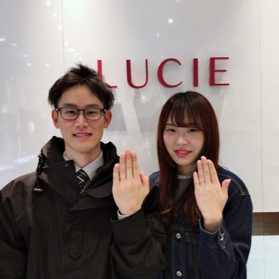 LUCIEのLeafageをお持ちいただいたしあわせなすてきなお二人