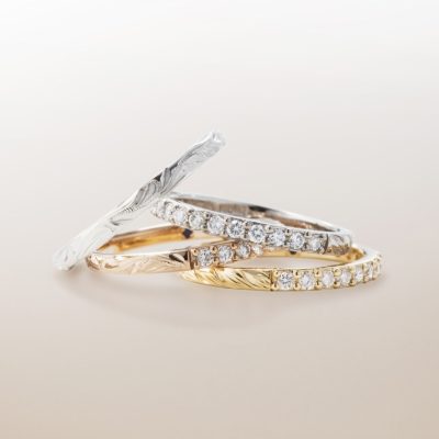 ハワイアンジュエリーの結婚指輪婚約指輪のブランドMAKANAマカナのダイヤモンドエタニティリング