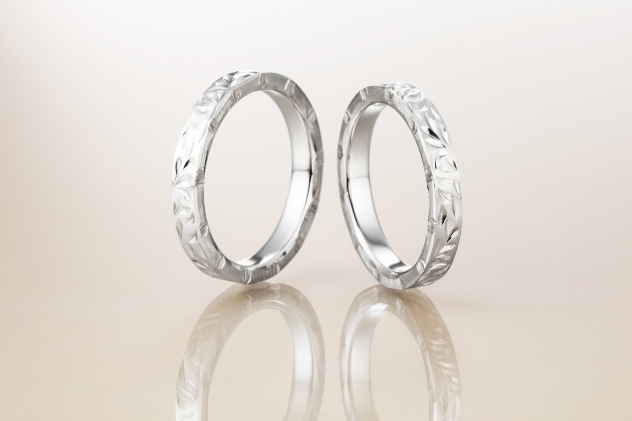 プラチナで作るハワイアンジュエリーのマカナは新潟で人気の結婚指輪