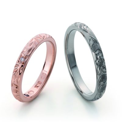 ハワイアンジュエリーの結婚指輪はハワイと日本で作る二か国生産のMAKANAバレルタイプ