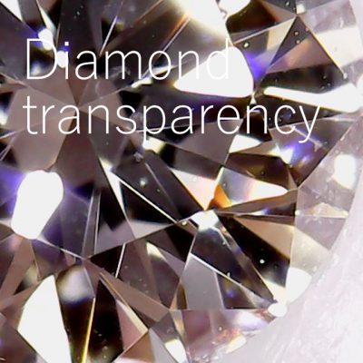 ダイヤモンドの内包物は透明度を妨げる