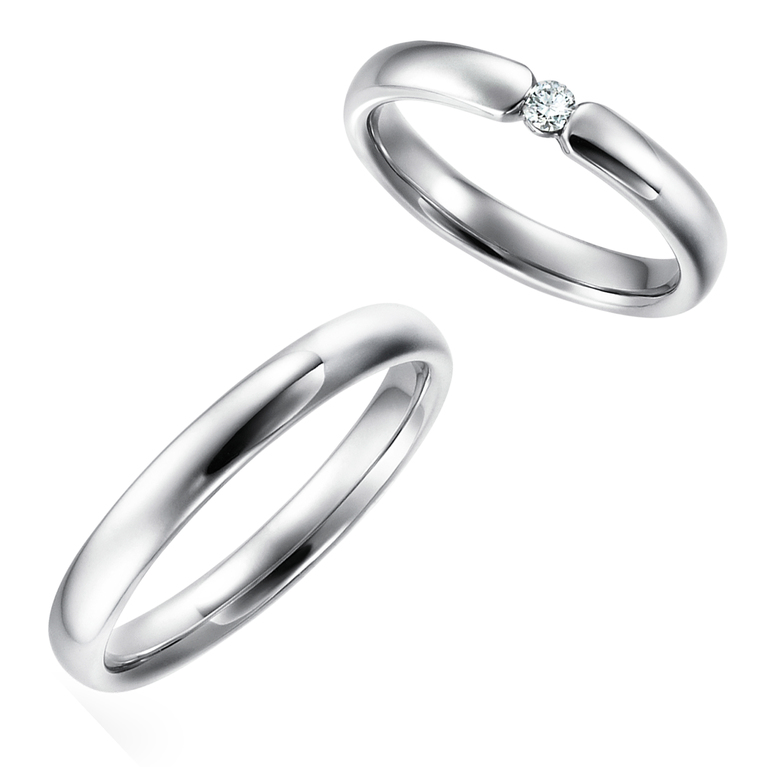 新潟で結婚指輪婚約指輪を探しているならBROOCHブローチで取り扱いブランドのフラージャコーのセミオーダーシステムリングディビデュエルがおふたりの好みに合わせてお作りできるのでおすすめ