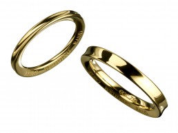 鍛造結婚指輪ゴールド