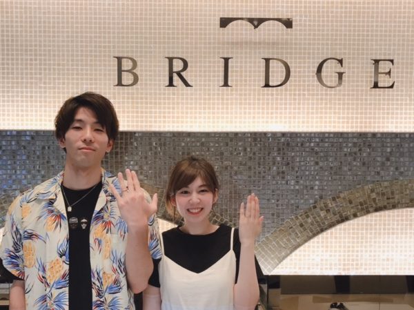 新潟の結婚指輪探しでシンプル可愛くなりすぎないBRIDGEまろぎ