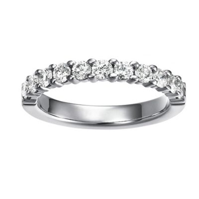 スイス製鍛造のハーフエタニティのダイヤモンドリング結婚指輪